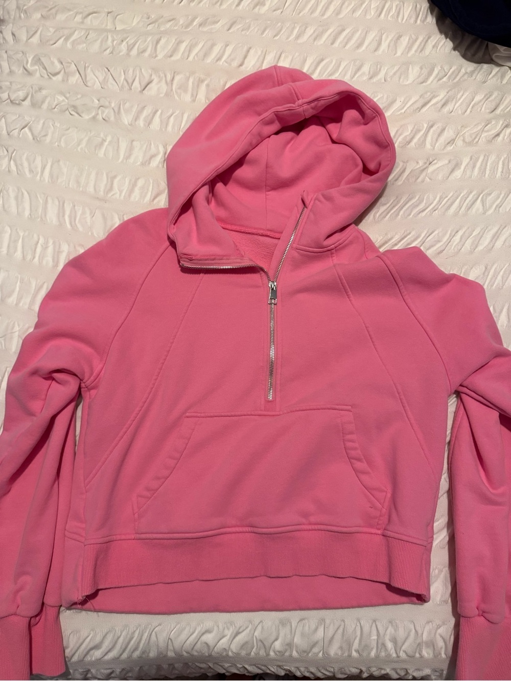 Pink Half-Zip Hooded Sweater - Picture 1 of 2